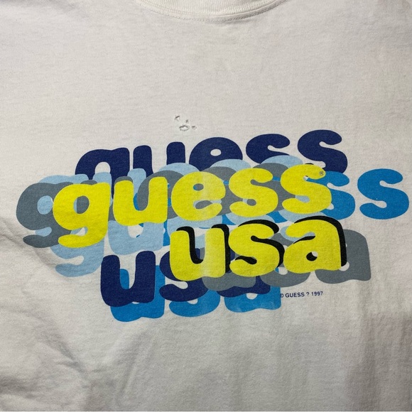 Vintage 90s Guess USA Tee - Picture 4 of 6
